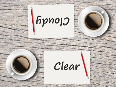 İş kavramı: Açık ve bulutlu karşılaştırma