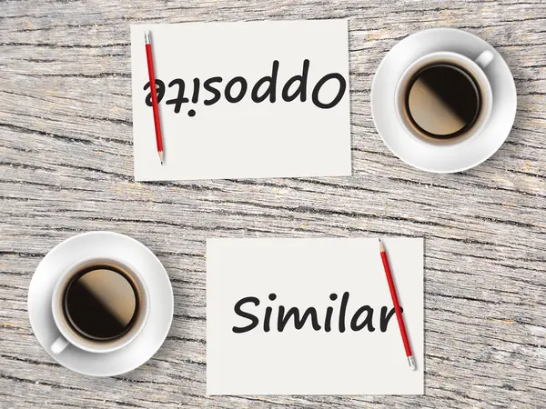 İş kavramı: Karşılaştırma arasında benzer ve zıt