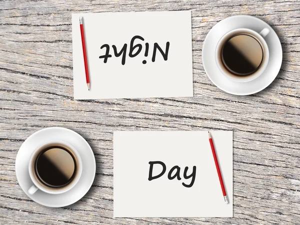 İş kavramı: Gece ve gündüz karşılaştırma