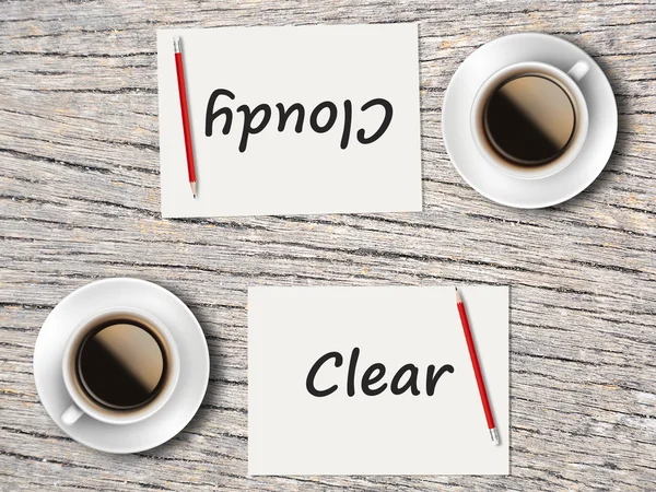 İş kavramı: Açık ve bulutlu karşılaştırma