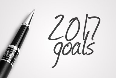 kalem 2017 gol kağıt üzerinde yazıyor.