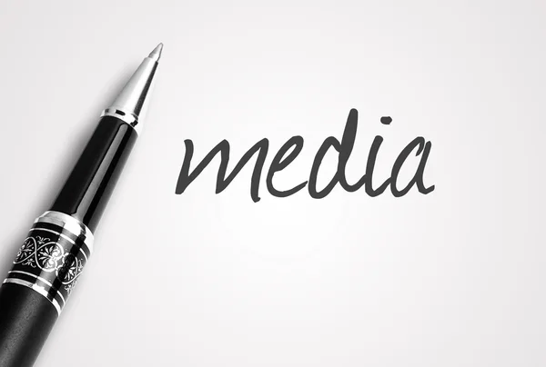 Pen scrive i media su carta — Foto Stock