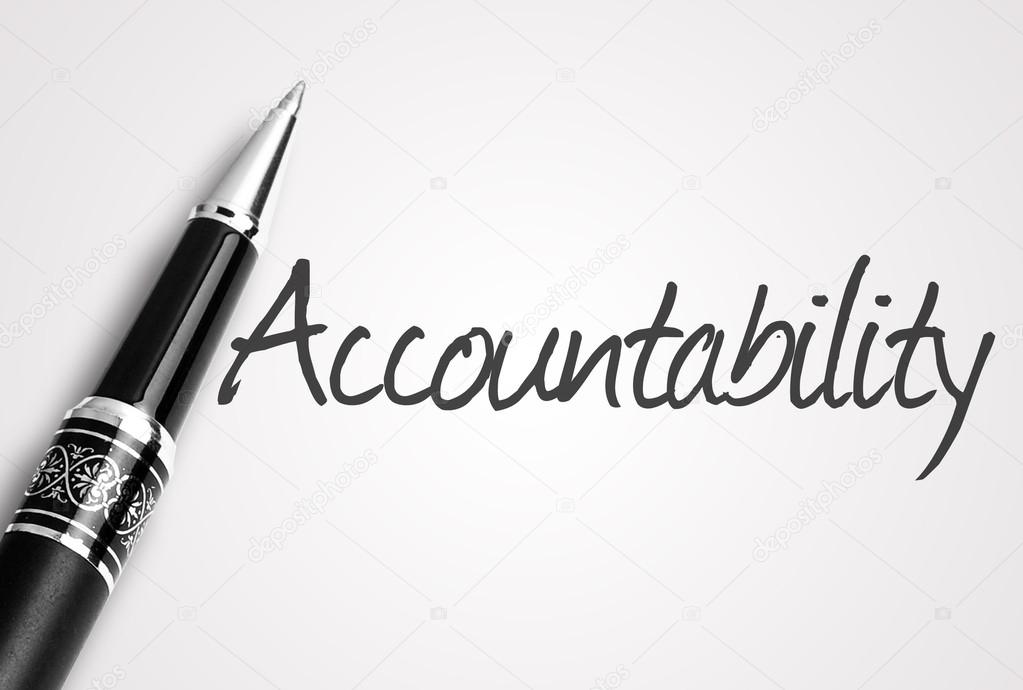 pen writes accountability on paper