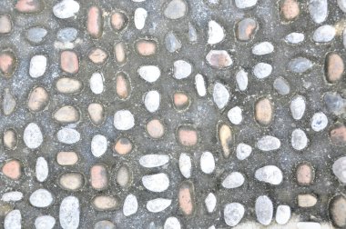 Ayak Refleksoloji yolu için kaldırımda çakıl taşı