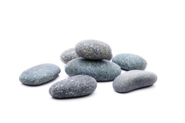 Zen ve beyaz arka plan üzerinde Spa taşı