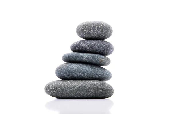 Zen And Spa Stone Over White Background — Stock Photo, Image