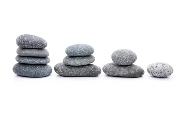 Zen And Spa Stone Over White Background — Stock Photo, Image