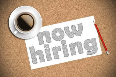 Şimdi kağıt üzerinde işe kahve ve kalem kroki