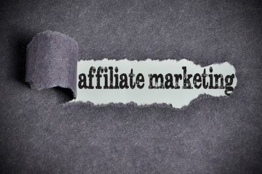 affiliate pazarlama kelime yırtık siyah şeker kağıt'ın altında