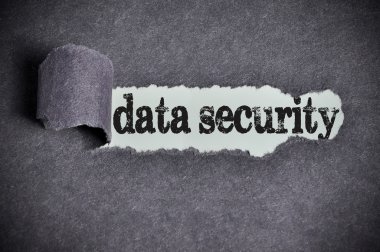 veri güvenlik kelime yırtık siyah şeker kağıt'ın altında