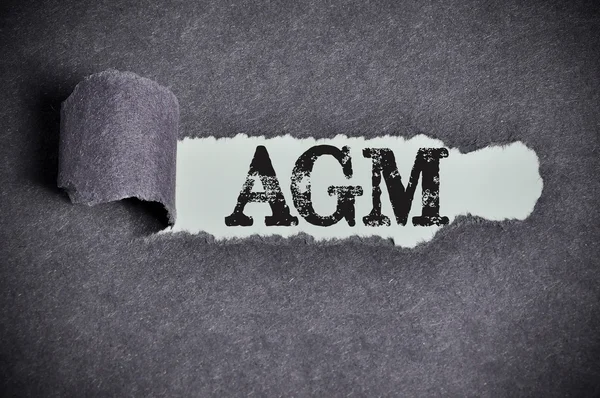 AGM kelime yırtık siyah şeker kağıt'ın altında