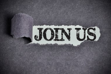 yırtık siyah şeker kağıt altında sözcüğü bize katılın