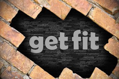 Word ile tuğla duvarı uygun