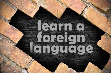 Tuğla duvarı word ile bir yabancı dil öğrenmek