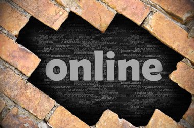 Online kelime ile tuğla duvarı