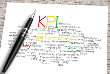 Kalem ve KPI Word bulut kadar yakın