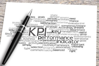 Kalem ve KPI Word bulut kadar yakın