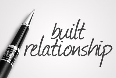 kalem yazıyor ilişki beyaz boş kağıt üzerine inşa