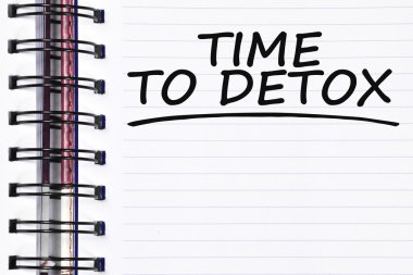 Bahar not defteri kelimelik Detoks için zaman