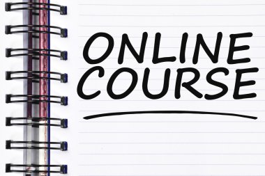 Online ders kelime üstünde bahar beyaz not defteri