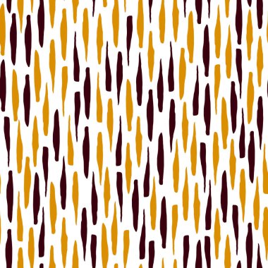 Çizgili kusursuz bir desen. Mürekkeple basılmış formlar. El çizimi. Vektör illüstrasyonu.