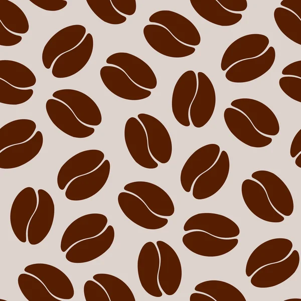 커피 원두의 솔기없는 무늬 — 스톡 벡터