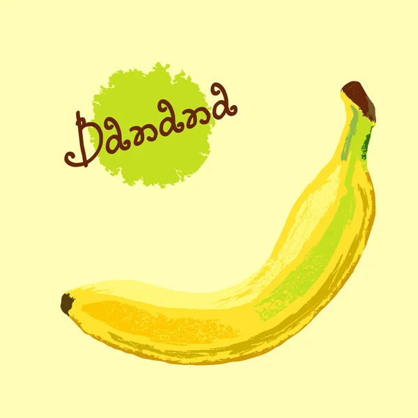 Vector grunge plátano — Vector de stock