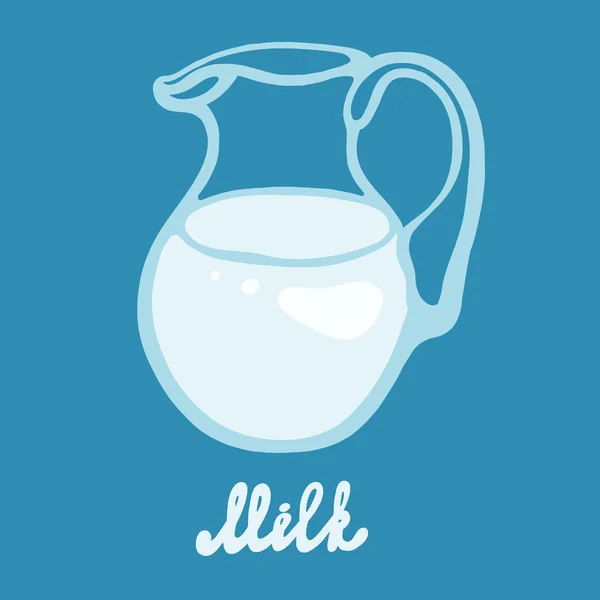 Pot à lait . — Image vectorielle