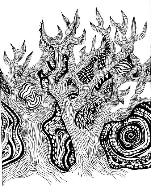 Forêt magique de fées — Image vectorielle