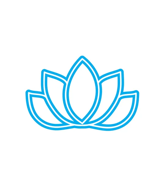 Pictograph van lotus — Stockvector