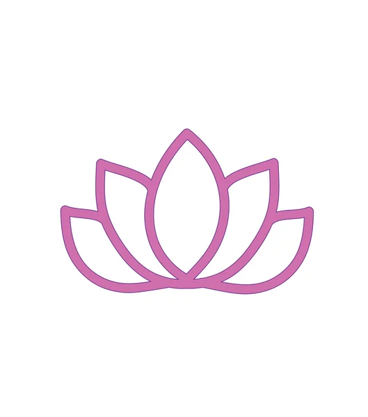 Pictogramme de lotus — Image vectorielle