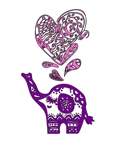 Sevgililer fil kalbi olan