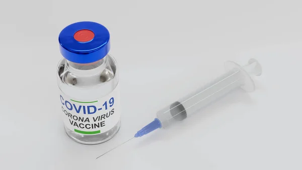 Covid Vaccine Illustration Concepto Vacunación Global Para Inmunidad Cabeza Contra — Foto de Stock