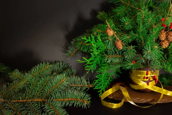 Nyår Bakgrund Och Ram För Utformningen Banderoller Och Vykort — Stockfoto