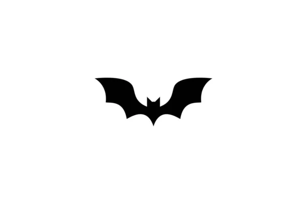 Icono Murciélago Batman Ratón Mamífero Animal Negro Lleno Vector Halloween — Archivo Imágenes Vectoriales