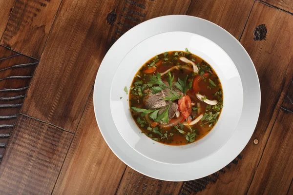 Lamian (Lagman) - traditional asian soup — Stock Image Lamian (Lagman) - traditional asian soup Stock Picture