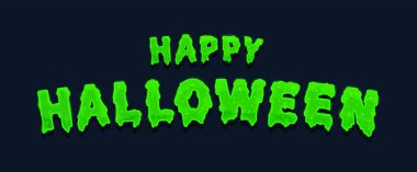 Siyah üzerine izole edilmiş cadılar bayramı el yazısı. Duvar kağıdı için korkunç balçık. Mesaj pankartı. Geleneksel Renklerde Parti Daveti Konsepti. Web sitesi ürkütücü, arka plan ya da bayram şablonu.