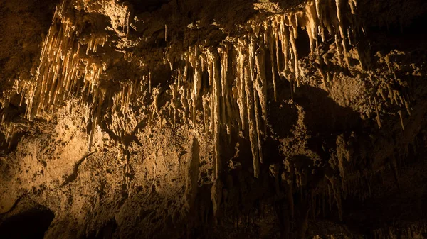 Cave Yellow Light — Stock Photo, Image