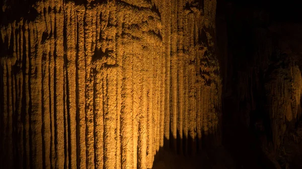 Cueva Roca Paredes Escena Vista — Foto de Stock