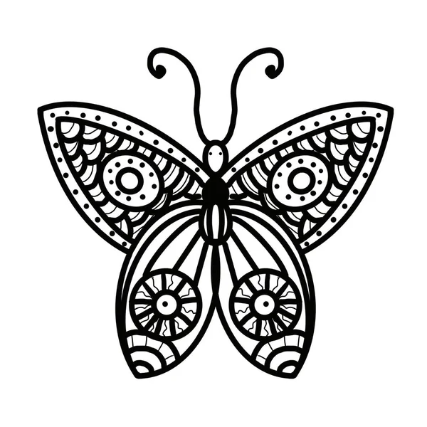Kelebek siyah çizgili logo