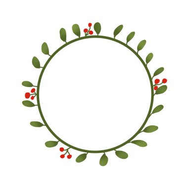 Yeşil yapraklı resimli metin için çerçeve 