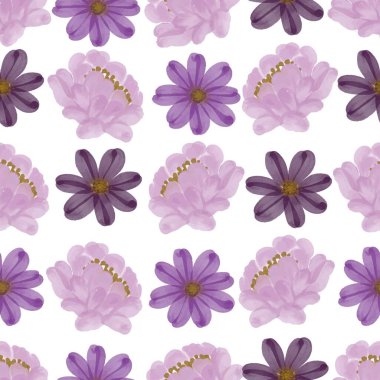 Kumaş ve arkaplan tasarımı için mor yaprağın kusursuz deseni