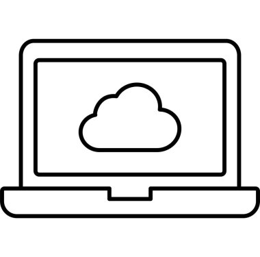 Kolayca değiştirebilen ya da düzenleyebilen Laptop Hava Durumu Vektörü simgesi