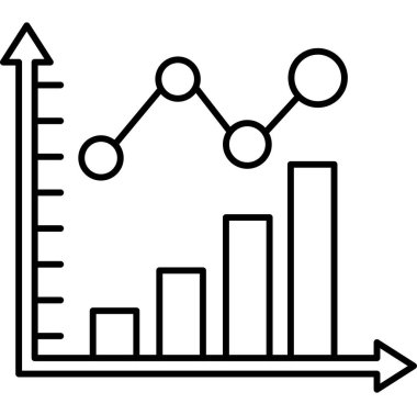 Kolayca düzenleyebilen ya da düzenleyebilen Grafik İstatistik Vektörü simgesi
