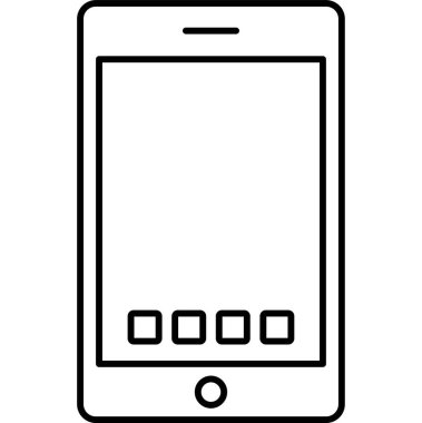 Kolayca düzenleyebilen ve düzenleyebilen Mobil Vektör simgesi