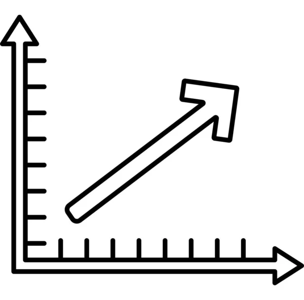 Arrow Graph Icône Vectorielle Qui Peut Facilement Modifier Modifier — Image vectorielle