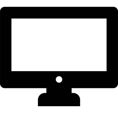 Kolayca değiştirebilen veya düzenleyebilen bulut monitörü vektör simgesi