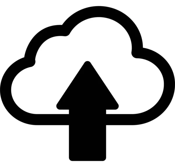 Cloud Upload Vector Icon Can Easily Modify Edit — Stockový vektor