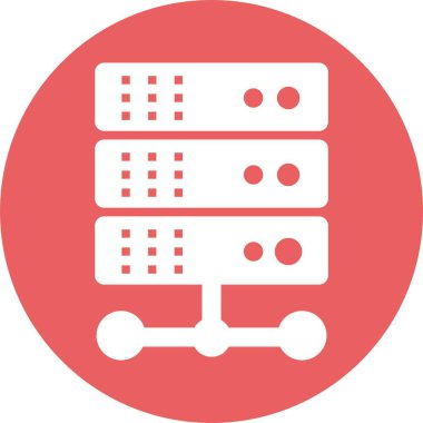 Veritabanı sunucu vektör simgesi kolayca düzenleyebilir ya da değiştirebilir