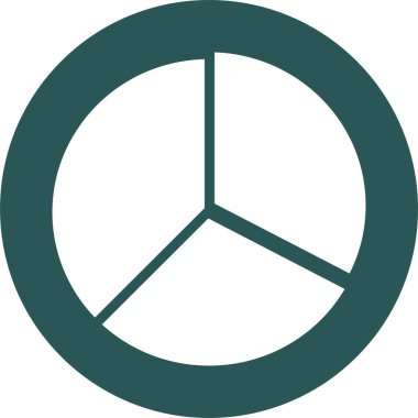 Kolayca düzenleyebilen veya düzenleyebilen Pie Grafik Vektörü simgesi